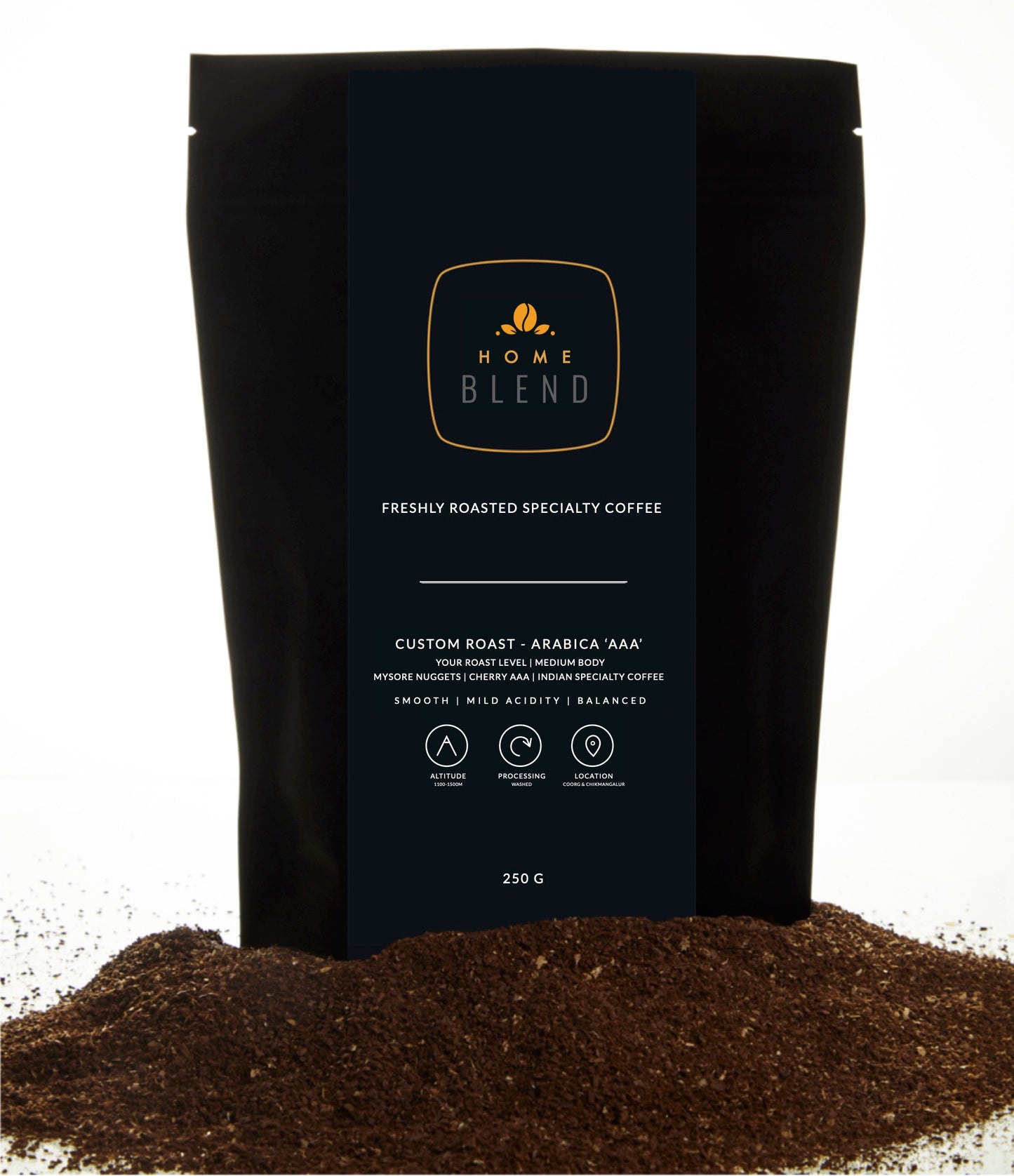 Coffee Roasters Custom Roast Home Blend Roasted Grounded Coffee