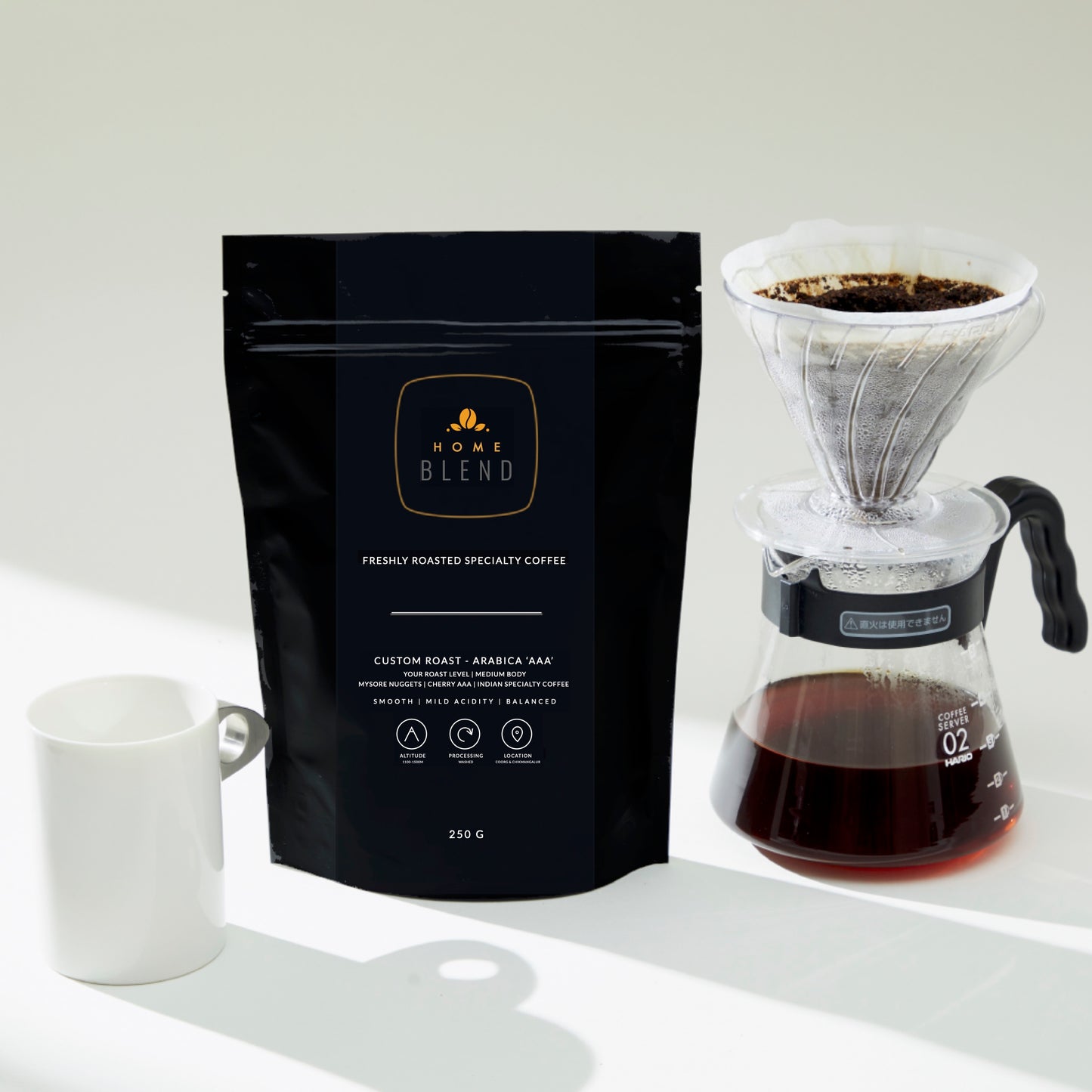 Ground Coffee Custom Roast Pour Over V60 Coffee Home Blend Coffee Roasters