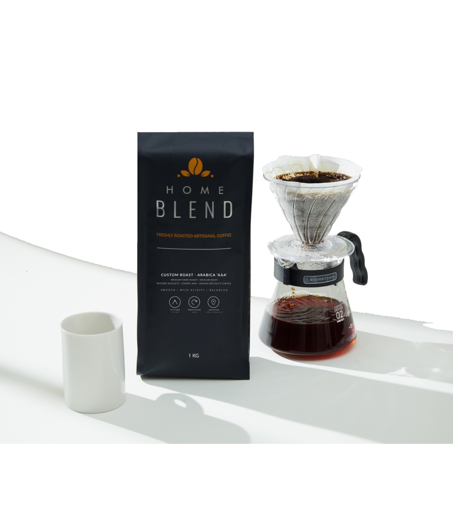 Home Blend Coffee Custom Roast Pour Over V60 Chemex Coffee