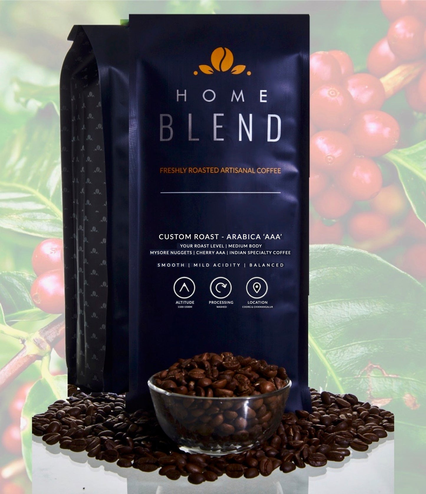 Home Blend Coffee Roasters Custom Roast 1 KG