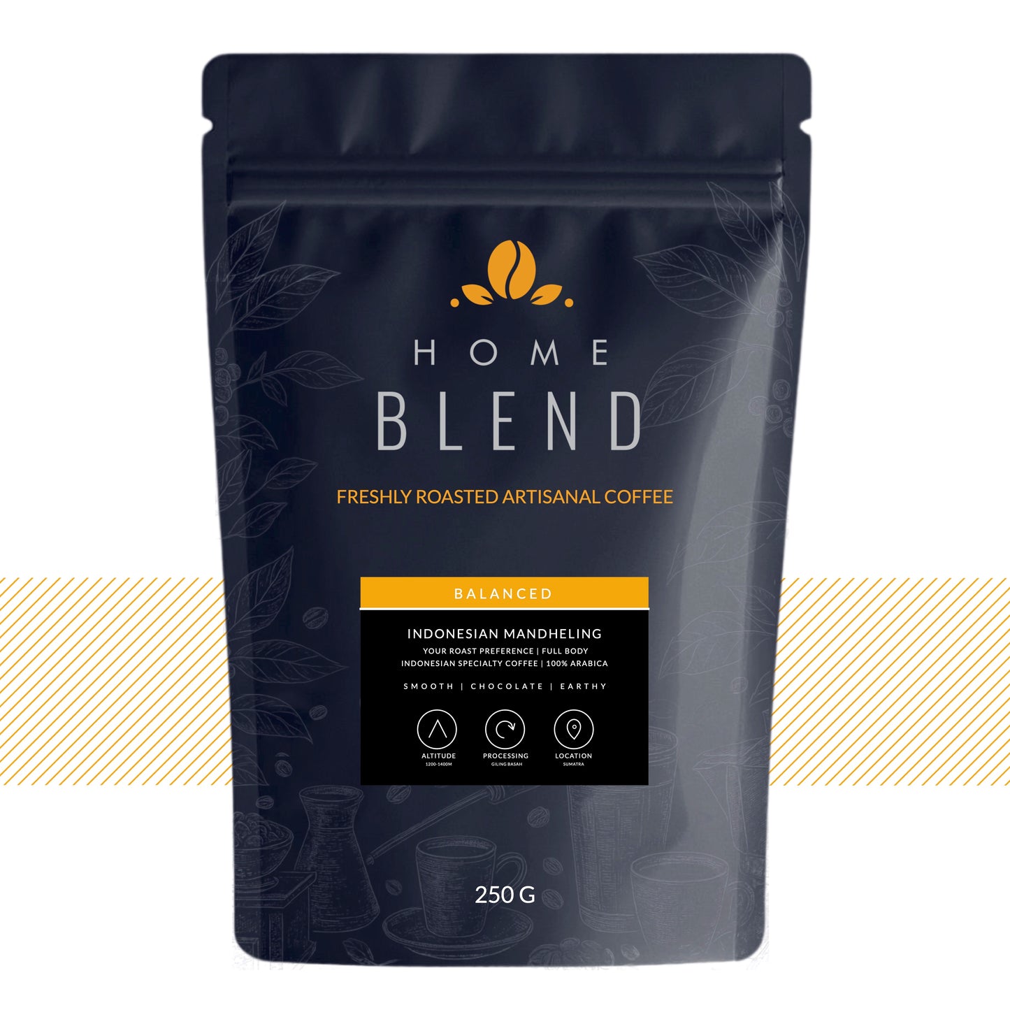 Home Blend Coffee Roasters Indonesian Mandheling Grade 1 Triple Picked 250g