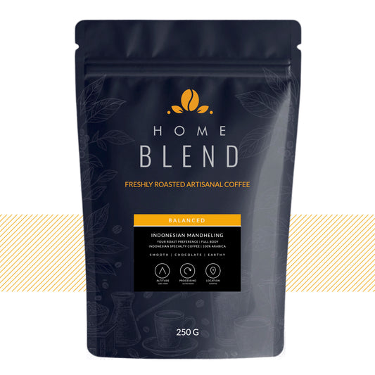 Home Blend Coffee Roasters Indonesian Mandheling Grade 1 Triple Picked 250g