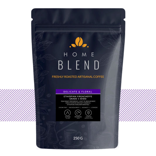 Home Blend Coffee Roasters Ethiopian Yirgacheffe Grade 1 Idido