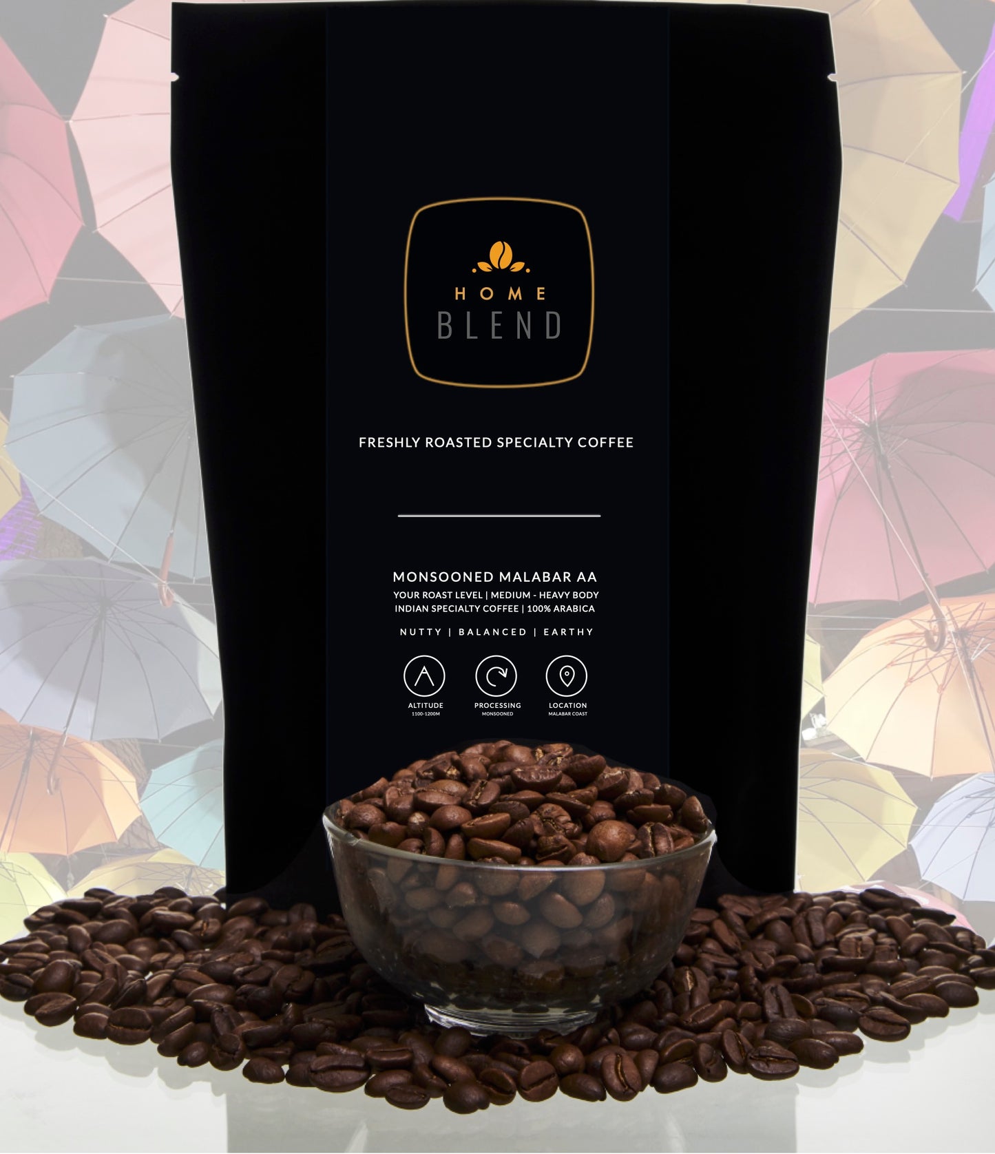 Monsooned Malabar AA Home Blend Coffee Roasters