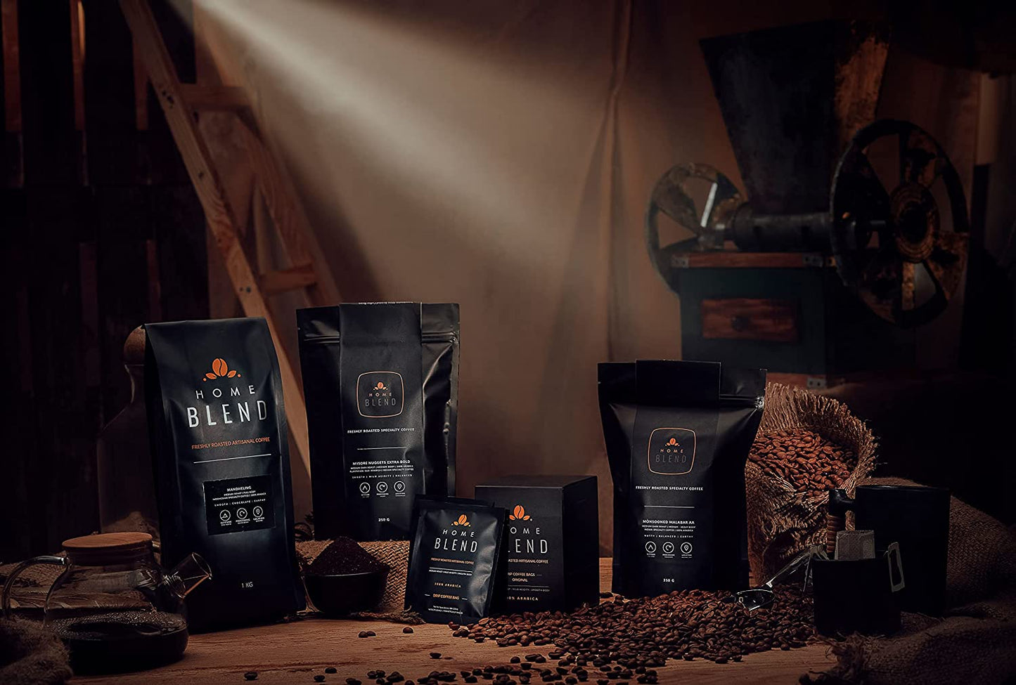 Whole Bean | Italian Roast (Extra Dark Roast) | 100% Arabica | Pack of 250g-home-blend-coffee-roasters.myshopify.com-Whole Beans-Home Blend Coffee Roasters