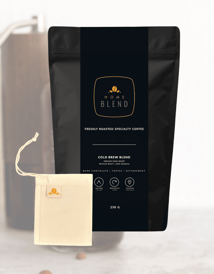 Cold Brew Blend With Brew Bag Home Blend Coffee Roasters 
