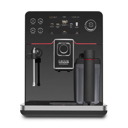 Gaggia Accademia Glass - One Touch Cappuccino Beans & Grounds Coffee Machine