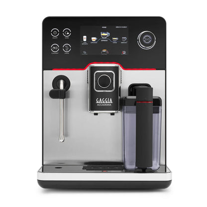 Gaggia Accademia Stainless Steel - One Touch Cappuccino Beans & Grounds Coffee Machine