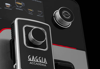 Gaggia Accademia Stainless Steel - One Touch Cappuccino Beans & Grounds Coffee Machine