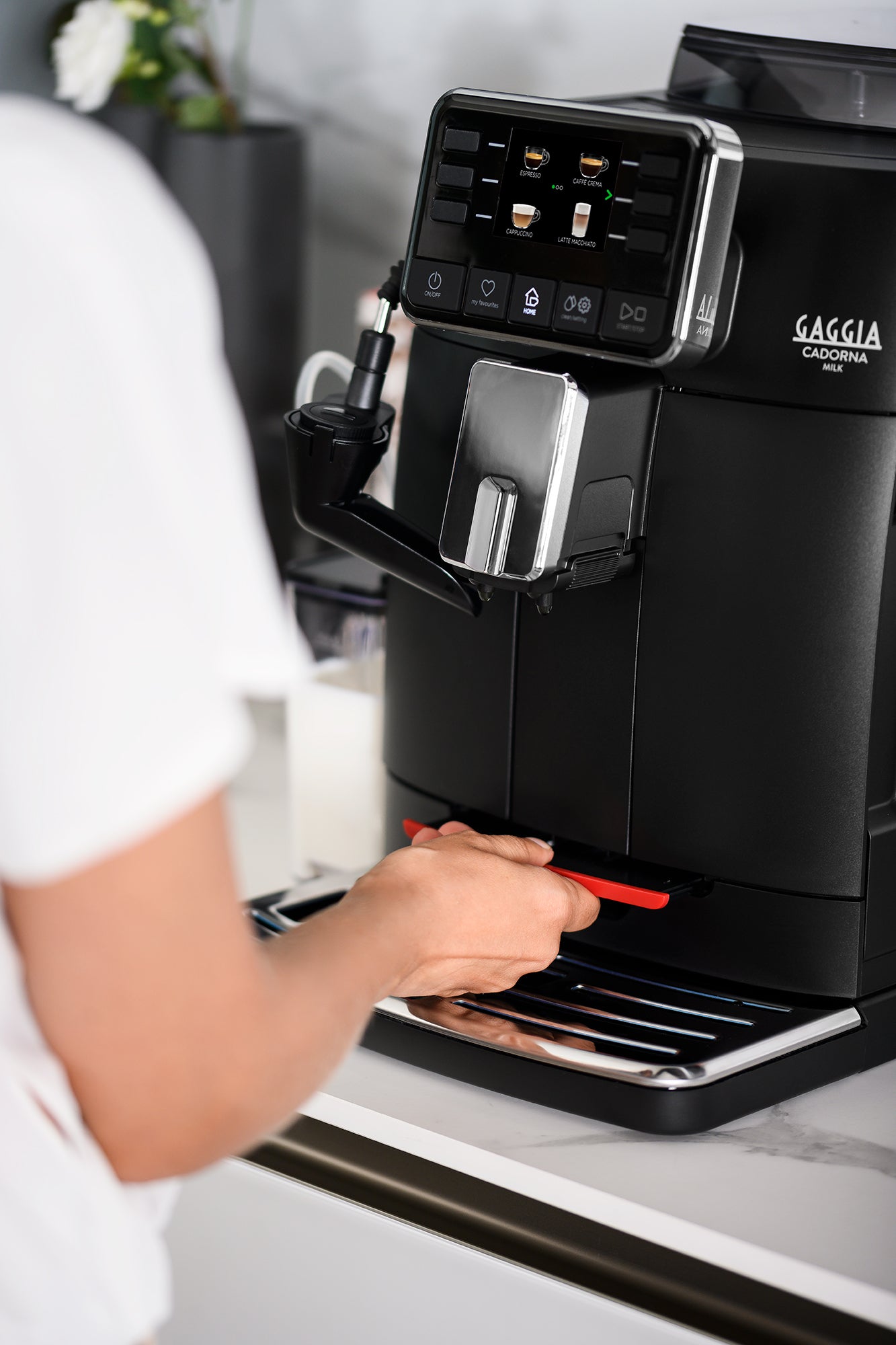 Gaggia Cardona Milk One Touch Cappuccino Beans Grounds Machine