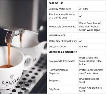 Gaggia Classic Evo Pro 2024 - Stainless Steel - Coffee Machine