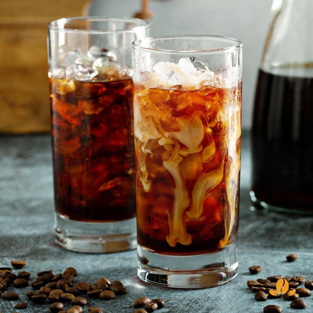 Home Blend Coffee Roasters Cold Brew Coffee Glasses