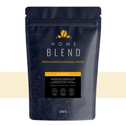 Home Blend Coffee Roasters Indonesian Mandheling Grade 1 Triple Picked 250g