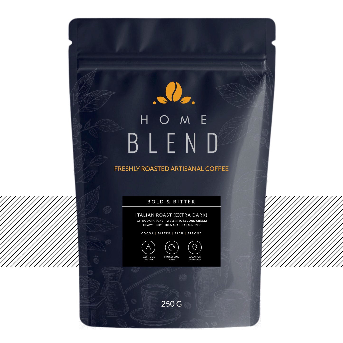 Home Blend Coffee Roasters Italian Roast 250g