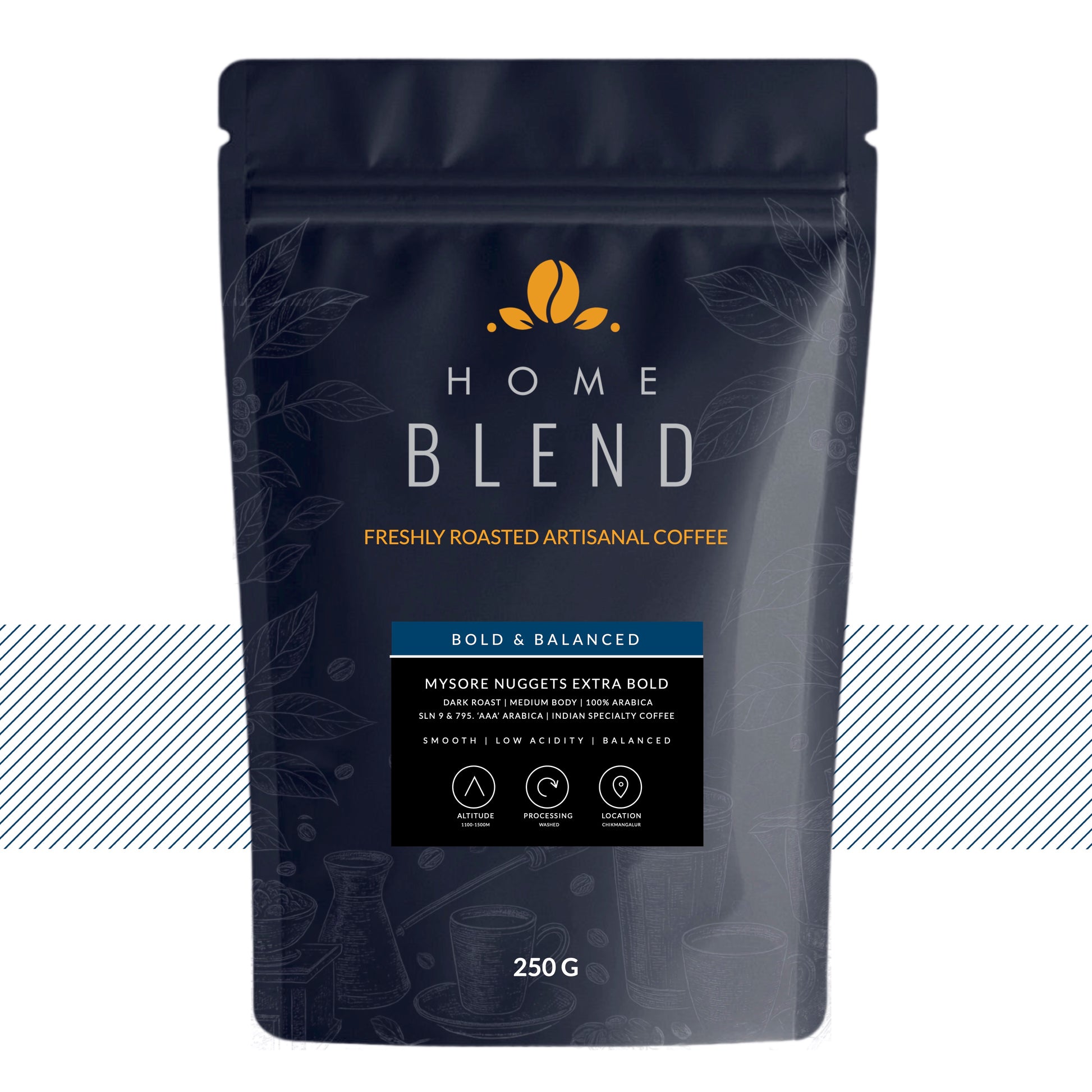 Home Blend Coffee Roasters Mysore Nuggets Extra Bold 250g Dark Roast