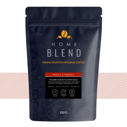 Home Blend Coffee Roasters Mysore Nuggets Extra Bold 250g