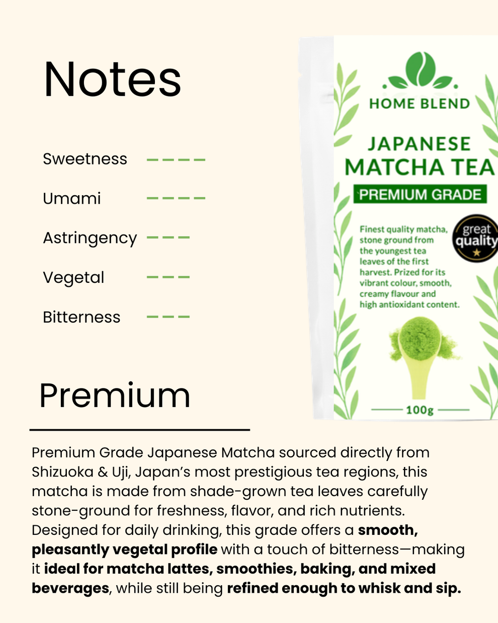 Japanese Matcha - Premium Grade – Home Blend Coffee Roasters