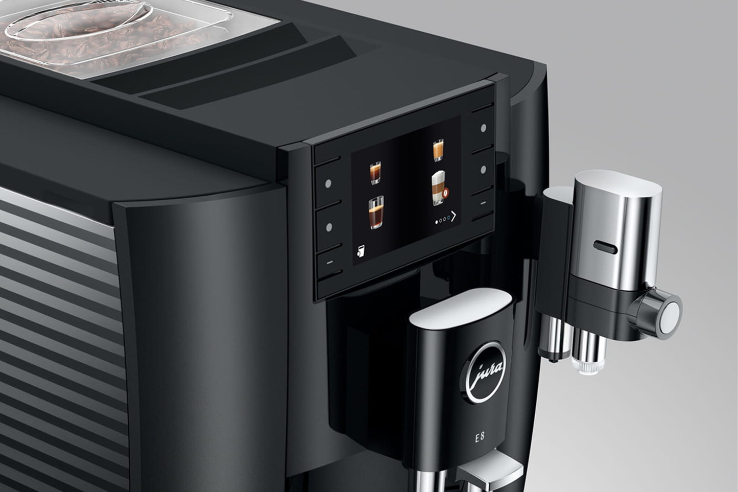 Jura E8 - Piano Black - Fully Automatic Coffee Machine