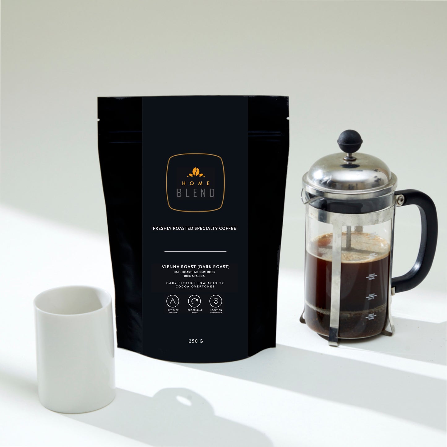 Vienna Roast Dark Roast French Press Coffee Home Blend Coffee Roasters